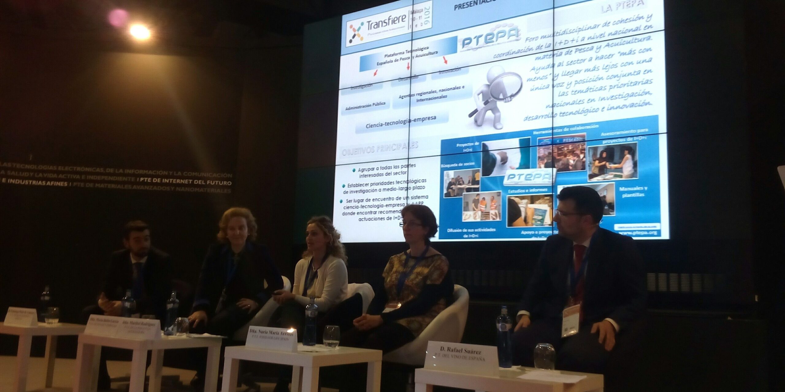La PTEPA participó activamente en TRANSFIERE 2016- 5º Foro Europeo para la Ciencia, Tecnología e Innovación