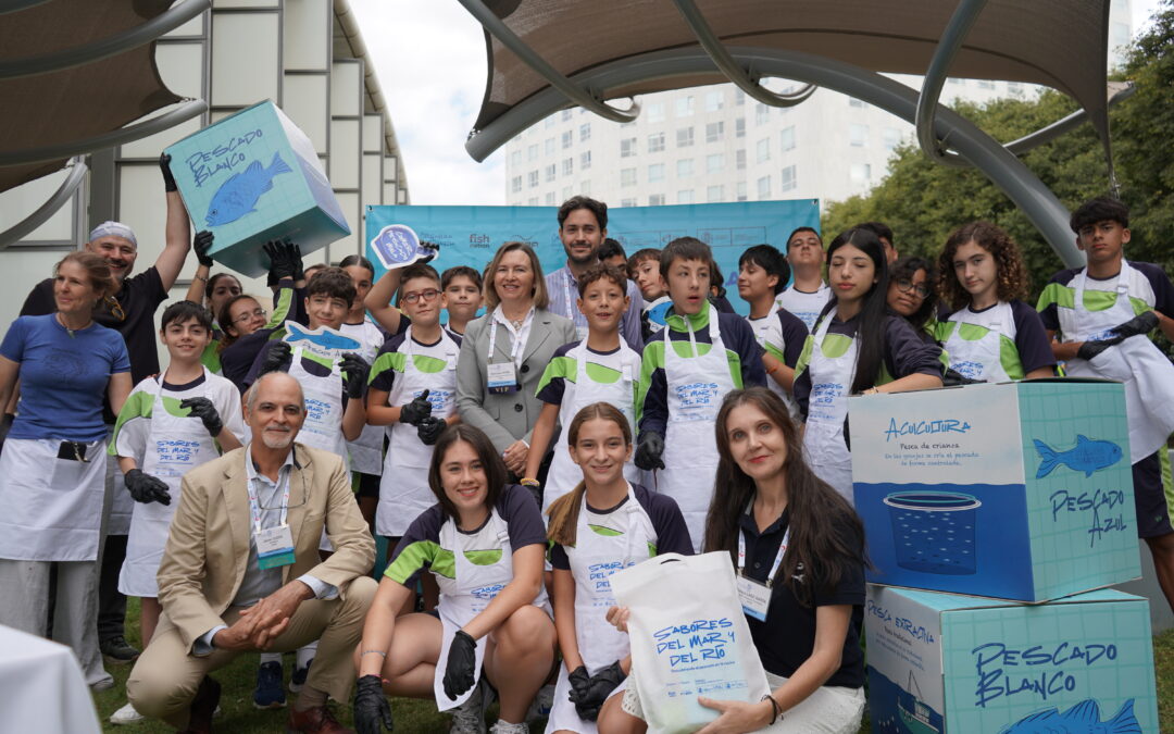 ¡DESCRUBRIENDO LOS SABORES DEL MAR Y DEL RÍO! y ¡Visita de la SECRETARIA GENERAL DE PESCA a las Actividades con Alumnos en Aquaculture Europe 2025!